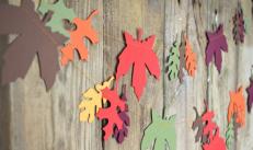 Dekorasi kelompok sendiri di taman kanak-kanak untuk musim gugur